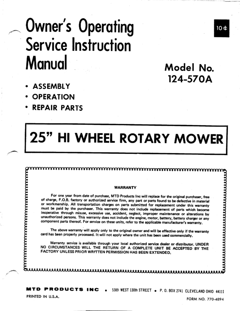MTD 124-570A Manual