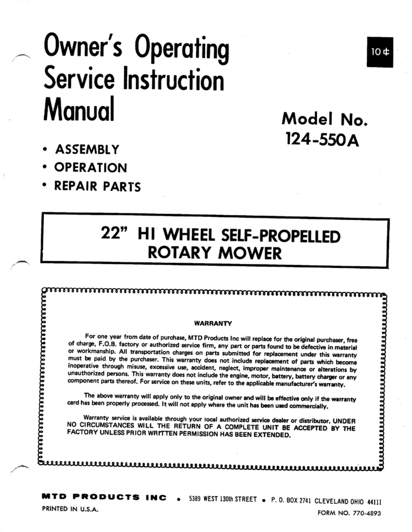 MTD 124-550A Manual
