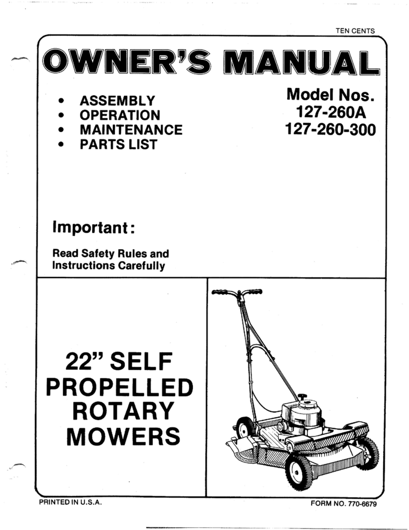 MTD 127-260-300 User manual