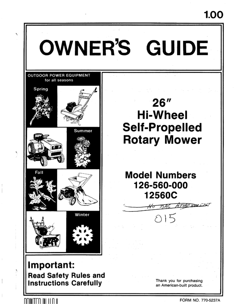 MTD 12560C owner's guide
