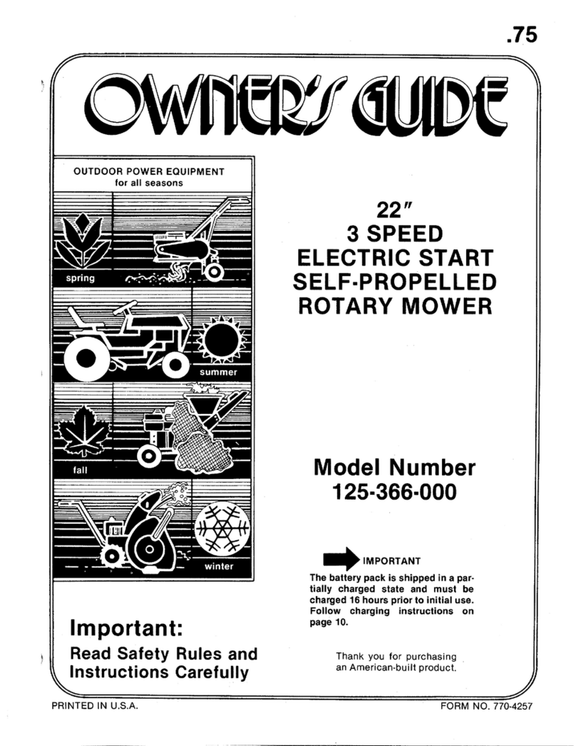 MTD 125-366-000 User manual MTD 125-366-000 User manual
