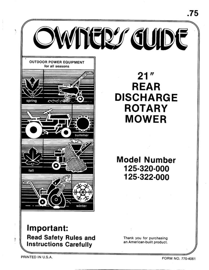 MTD 125-322-000 User manual