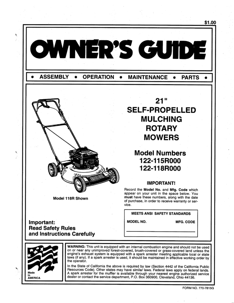 MTD 122-115R000 User manual