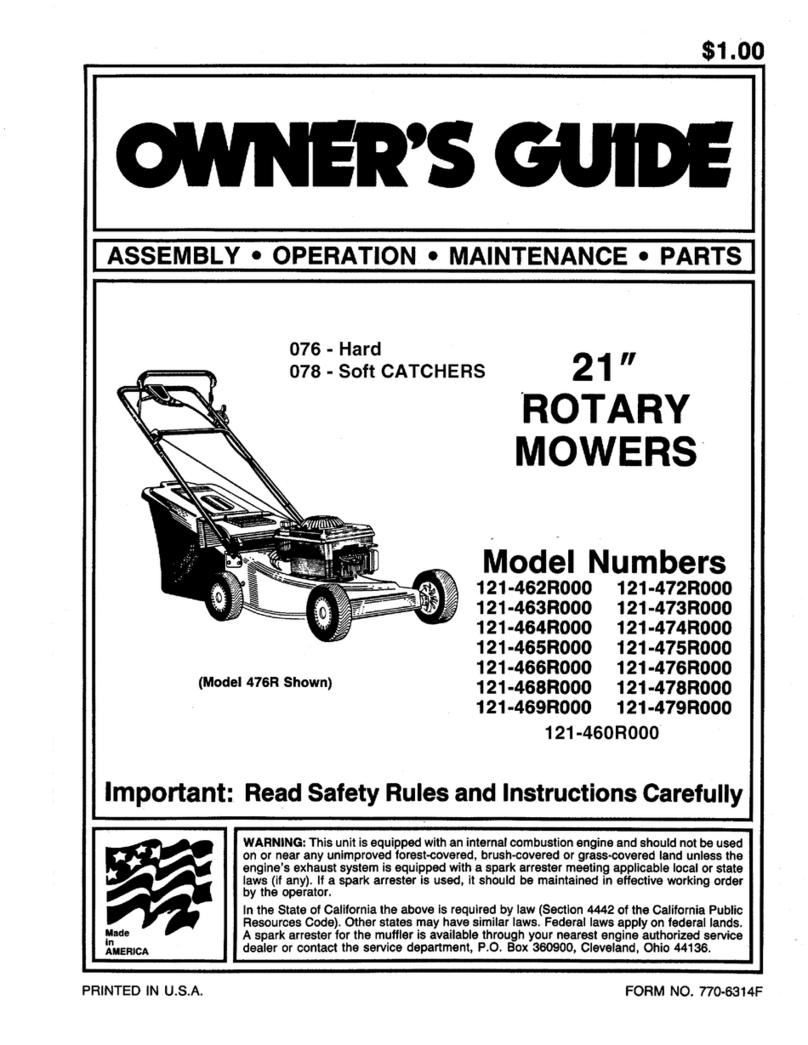 MTD 121-460R000 owner's guide