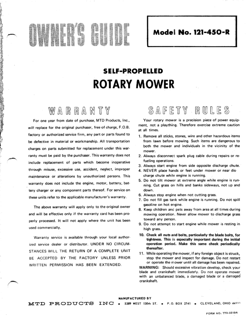 MTD 121-450-R owner's guide