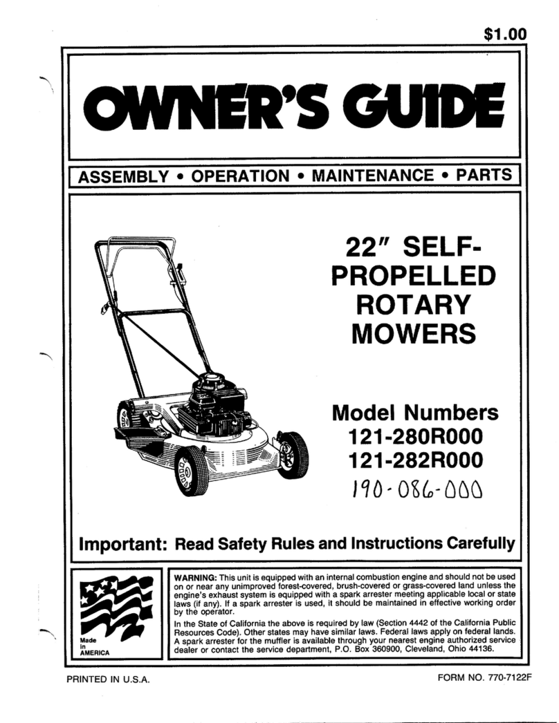 MTD 121-280R000 owner's guide