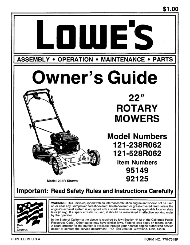 MTD 121-238R062 owner's guide