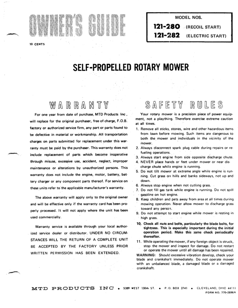 MTD 121-280 User manual