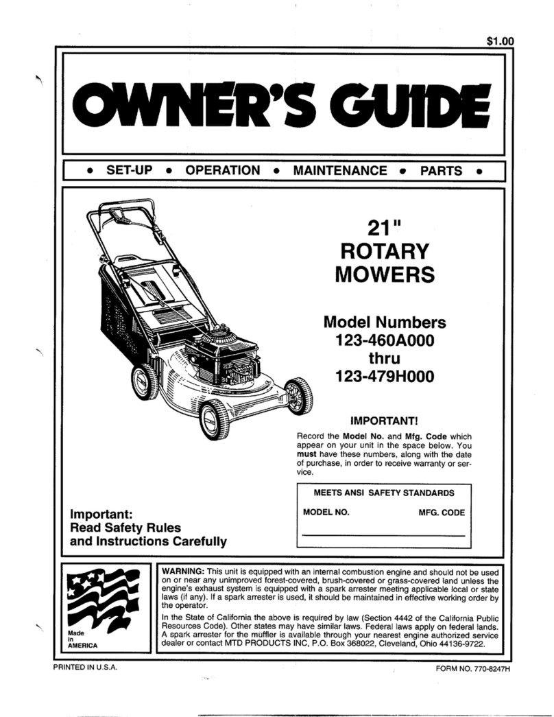 MTD 123-460A000 owner's guide