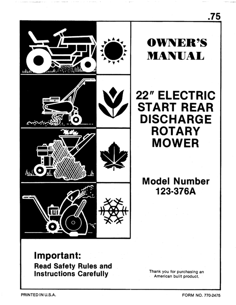 MTD 123-376A User manual