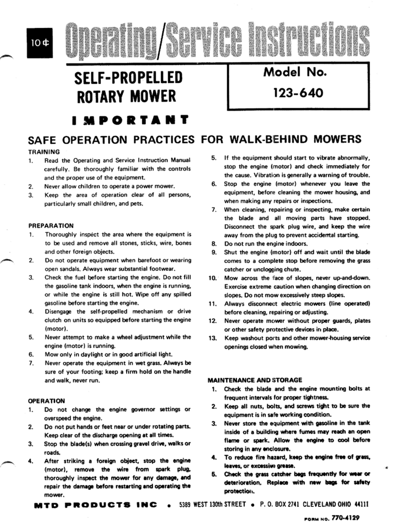 MTD 123-640 User manual