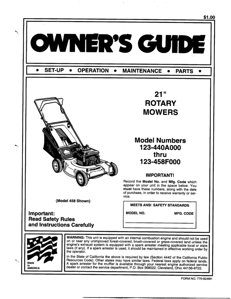 MTD 123-440A000 owner's guide