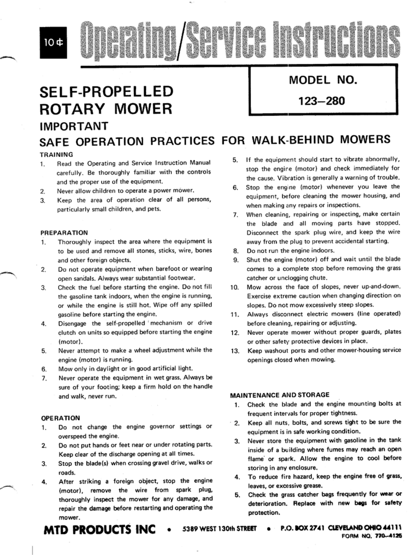 MTD 123-280 Operating/service instructions