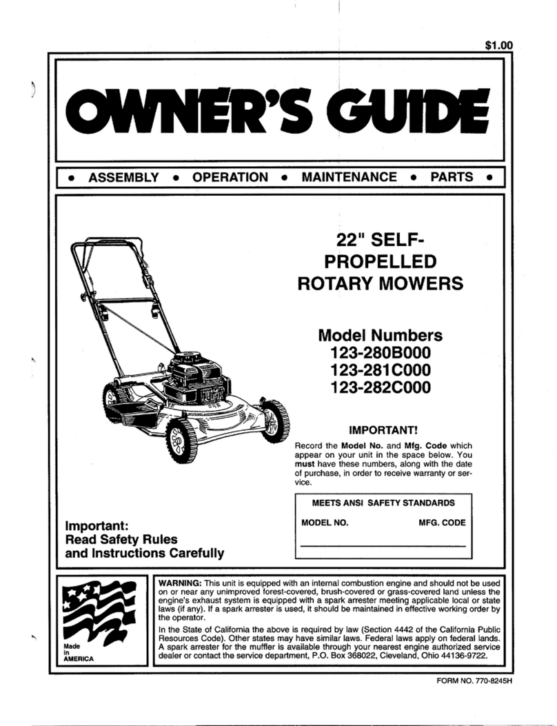 MTD 123-280B000 User manual