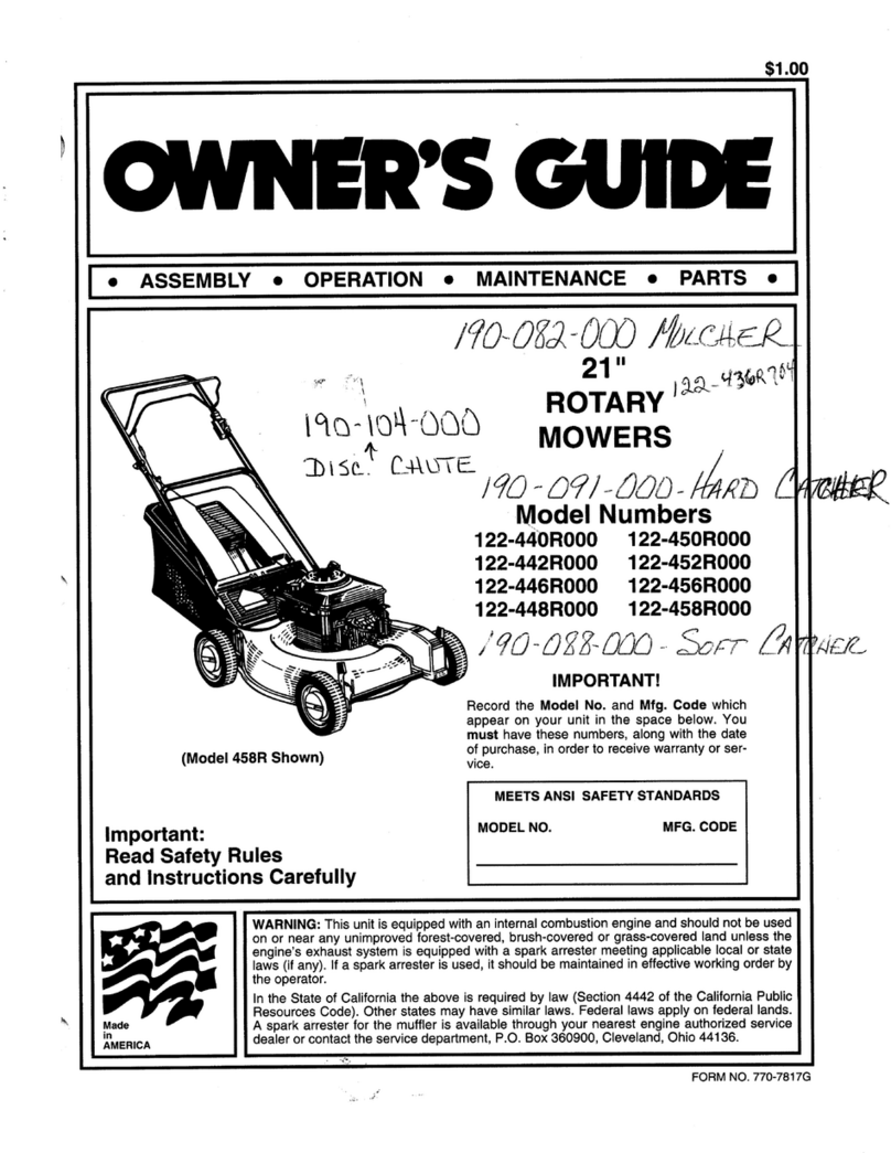 MTD 122-440R000 owner's guide