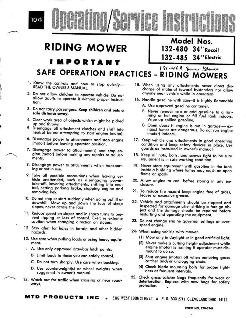 MTD 132-480 User manual