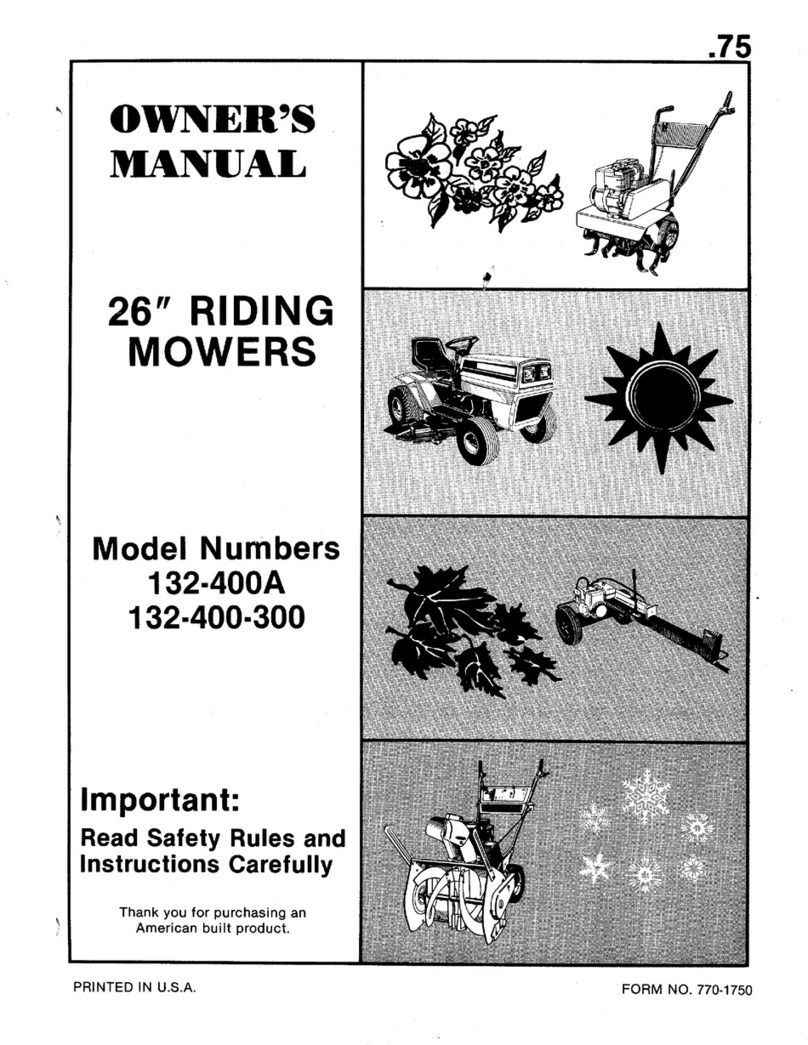 MTD 132-400-300 owner's manual