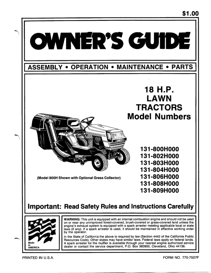 MTD 131-800H000 owner's guide