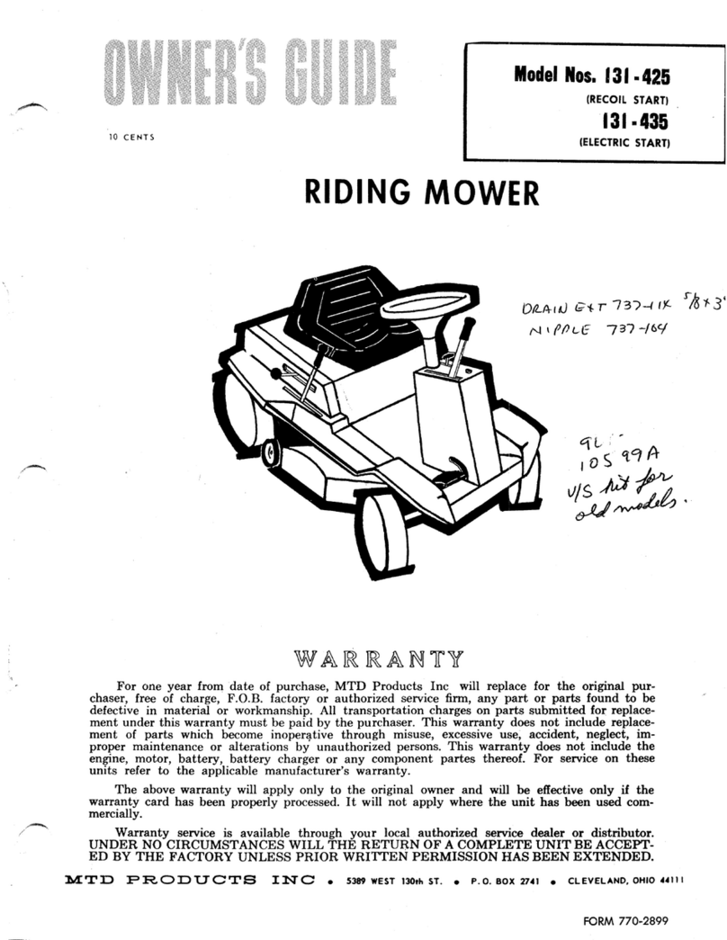 MTD 131-425 User manual