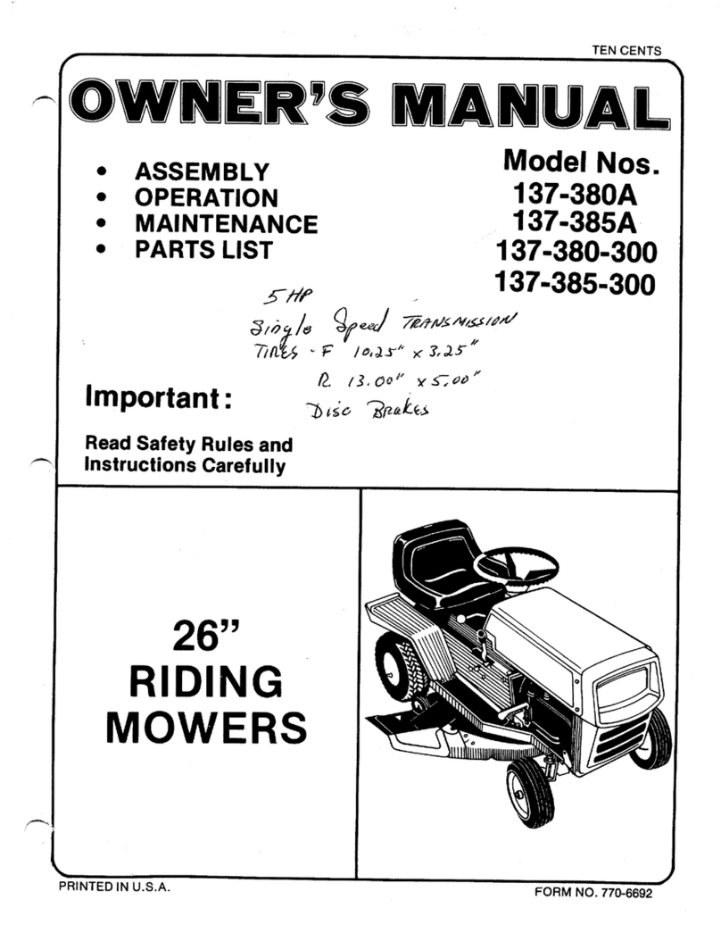 MTD 137-380-300 owner's manual