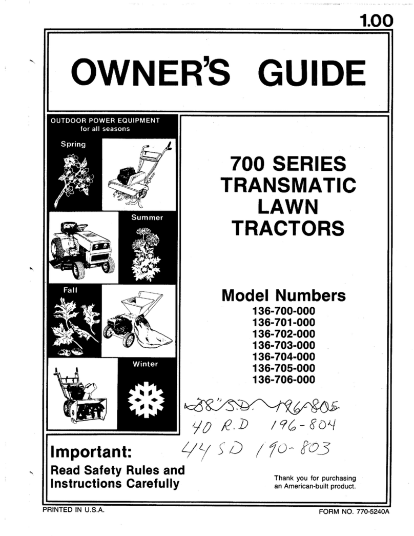 MTD 136-700-000 User manual