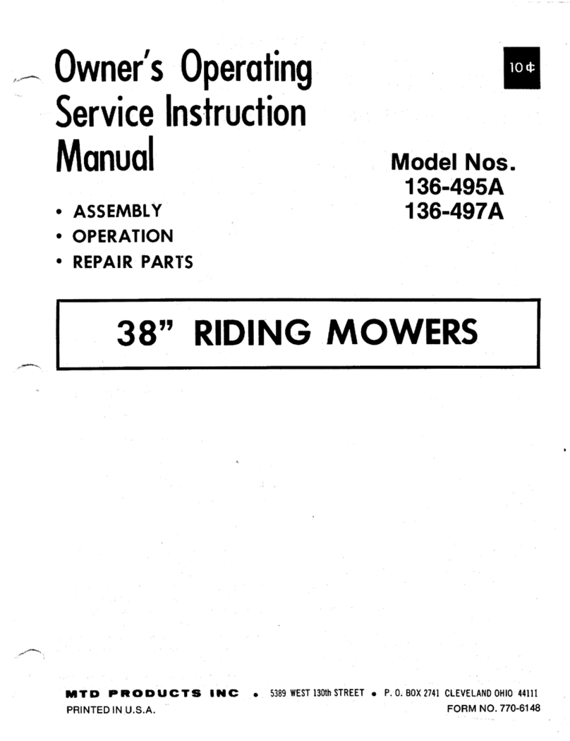 MTD 136-497A Manual