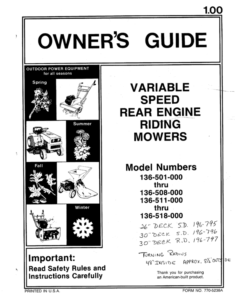 MTD 136-501-000 owner's guide