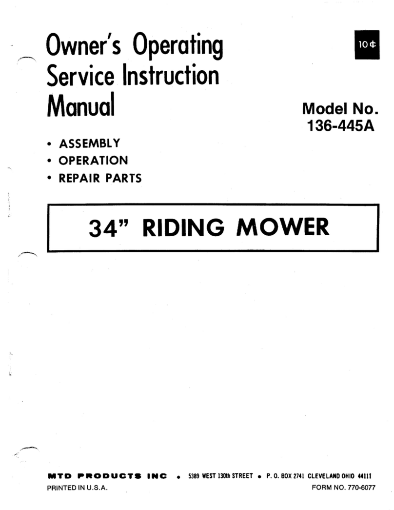 MTD 136-445A Manual