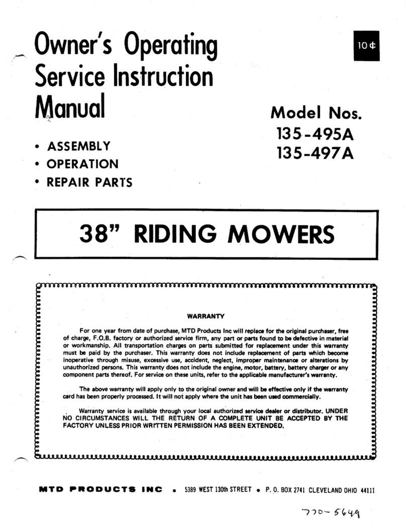 MTD 135-495A Manual