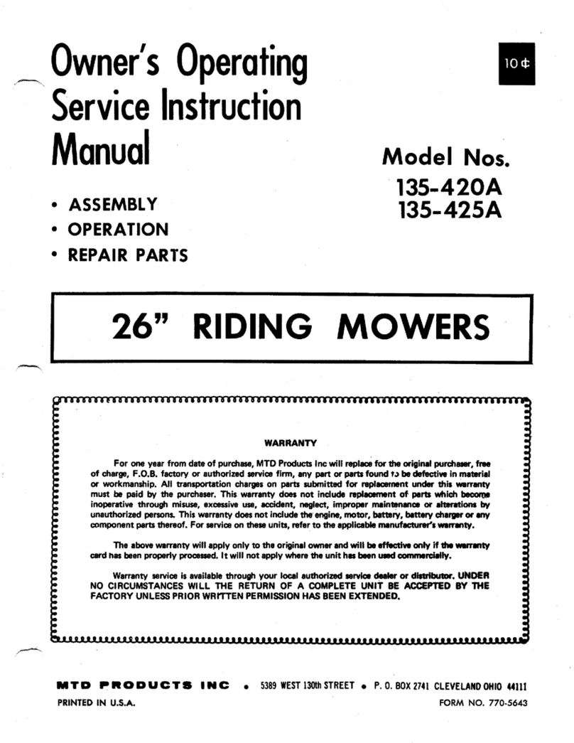 MTD 135-420A Manual