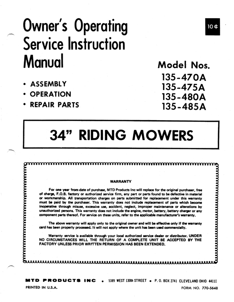 MTD 135-475A Manual