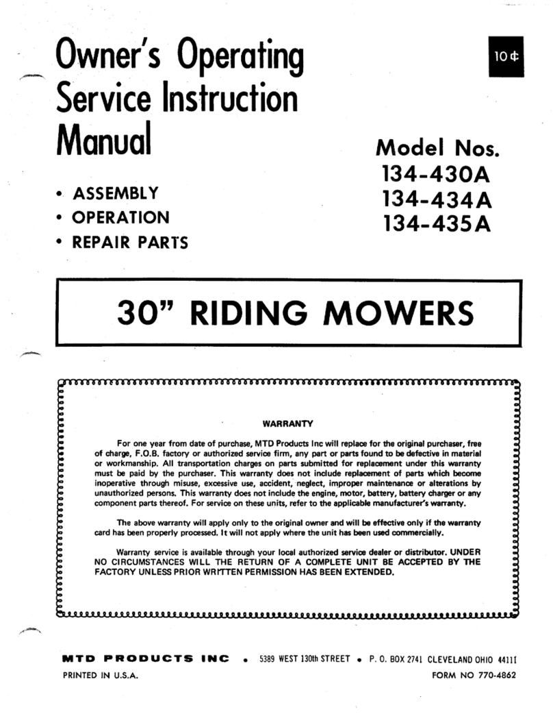 MTD 134-430A Manual