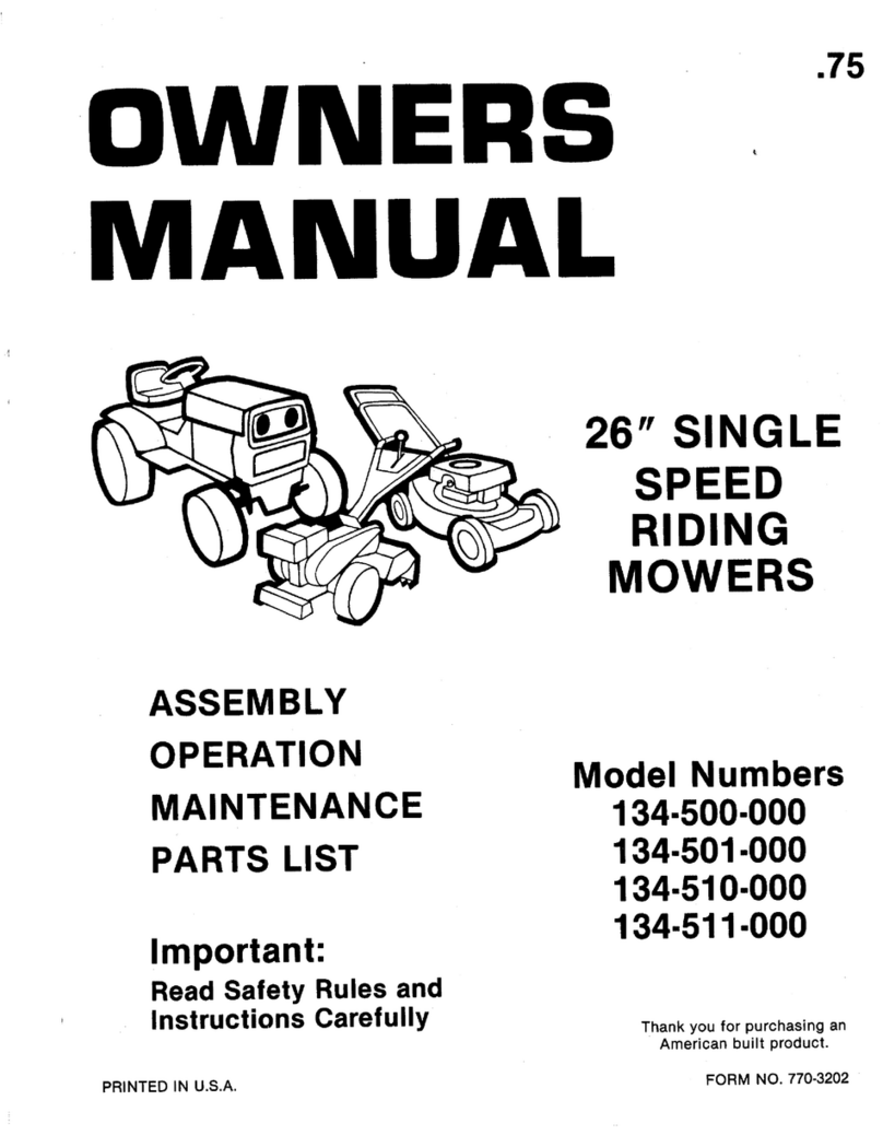 MTD 134-500-000 User manual