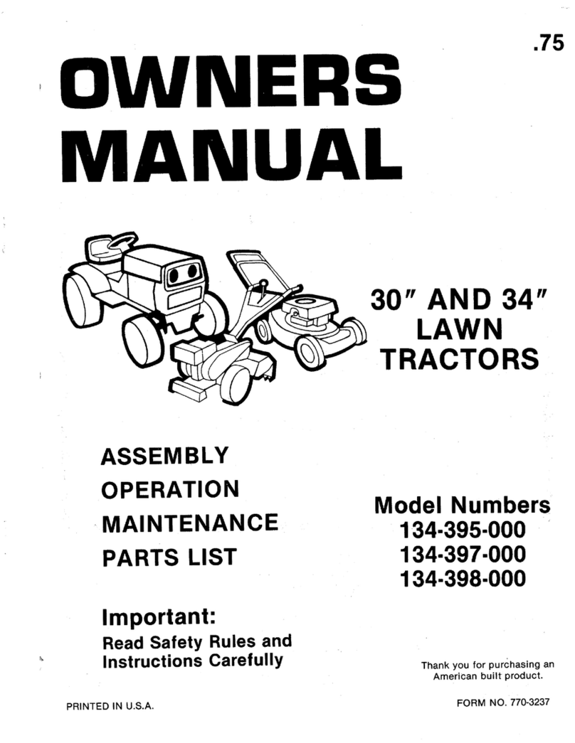 MTD 134-395-000 User manual