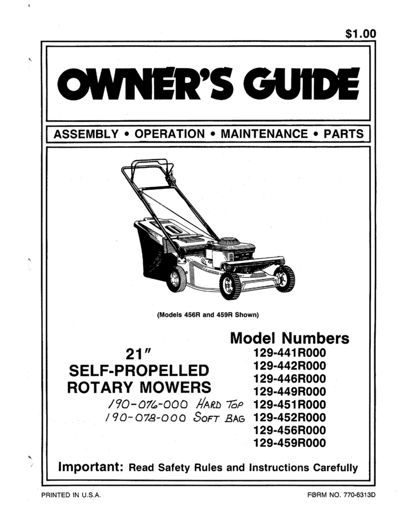 MTD 129-442R000 User manual