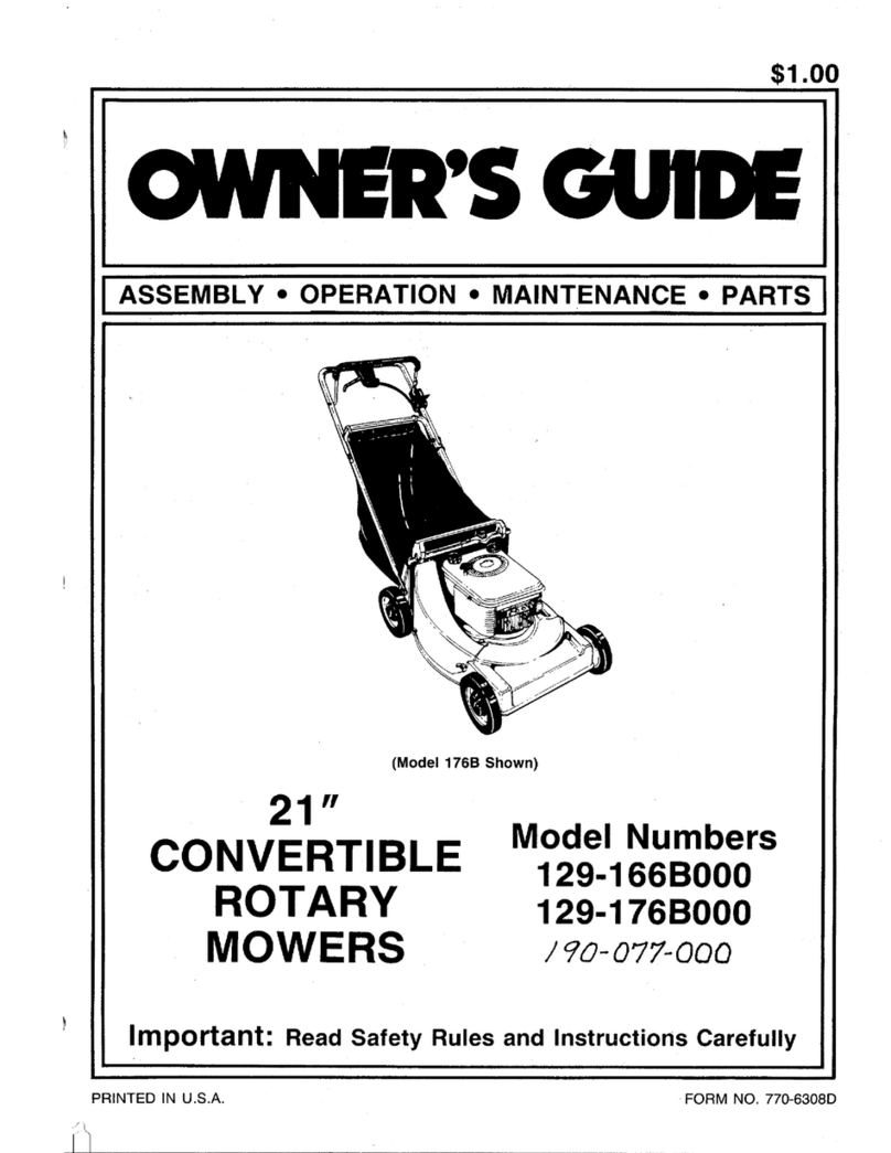 MTD 129-166B000 User manual