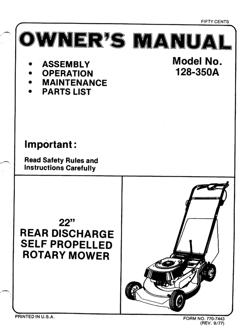MTD 128-350A owner's manual