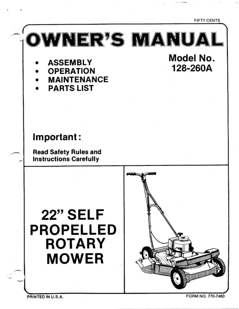 MTD 128-260A owner's manual