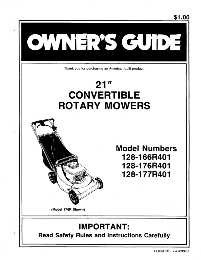 MTD 128-166R401 User manual