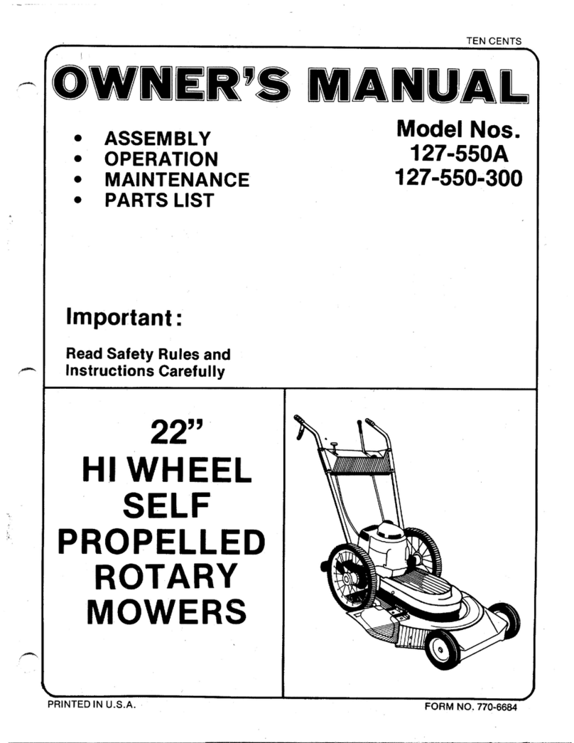 MTD 127-550-300 owner's manual