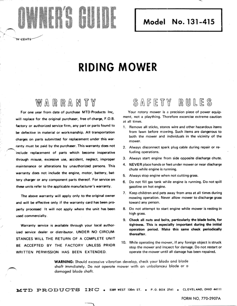 MTD 131-415 User manual