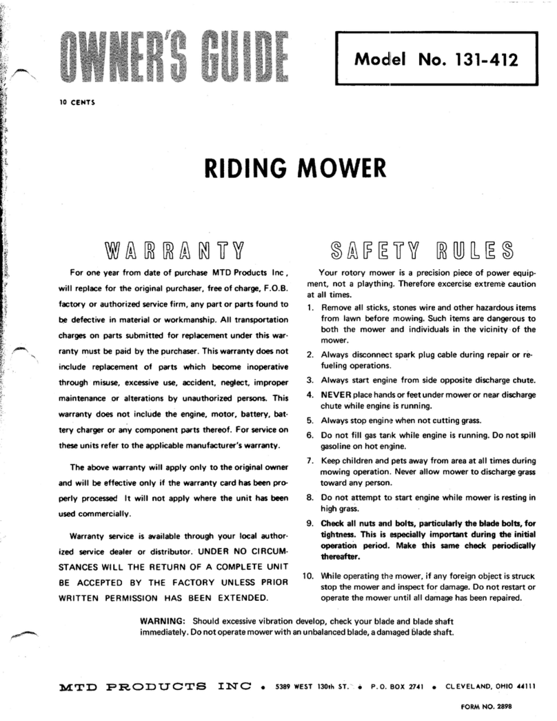 MTD 131-412 owner's guide