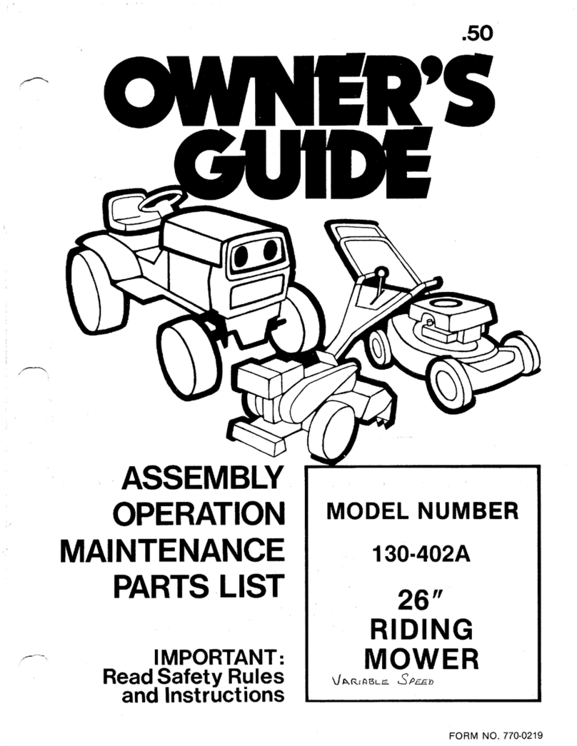 MTD 130-402A User manual