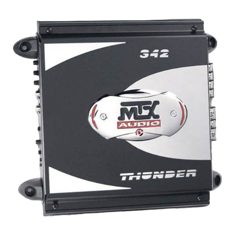 MTX POWER AMPLIFIE User manual