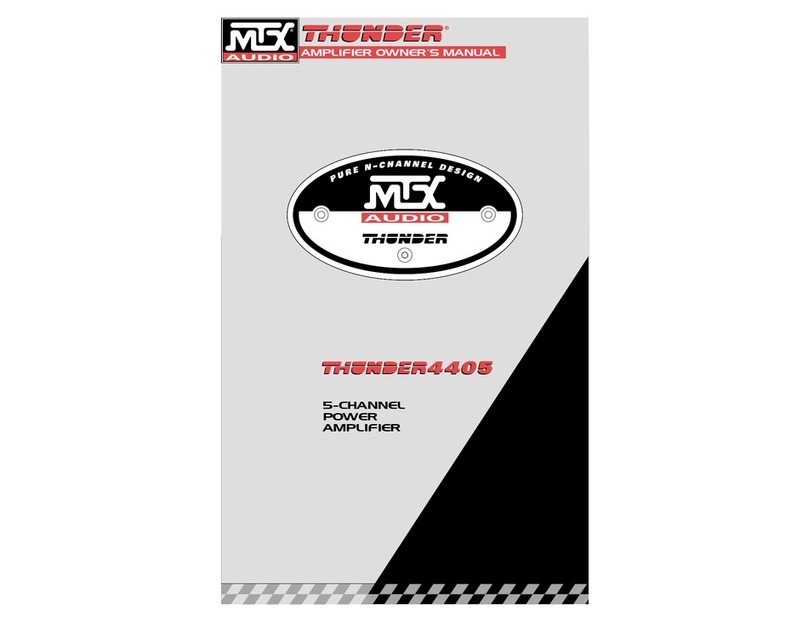 MTX Thunder 4405 User manual MTX Thunder 4405 User manual