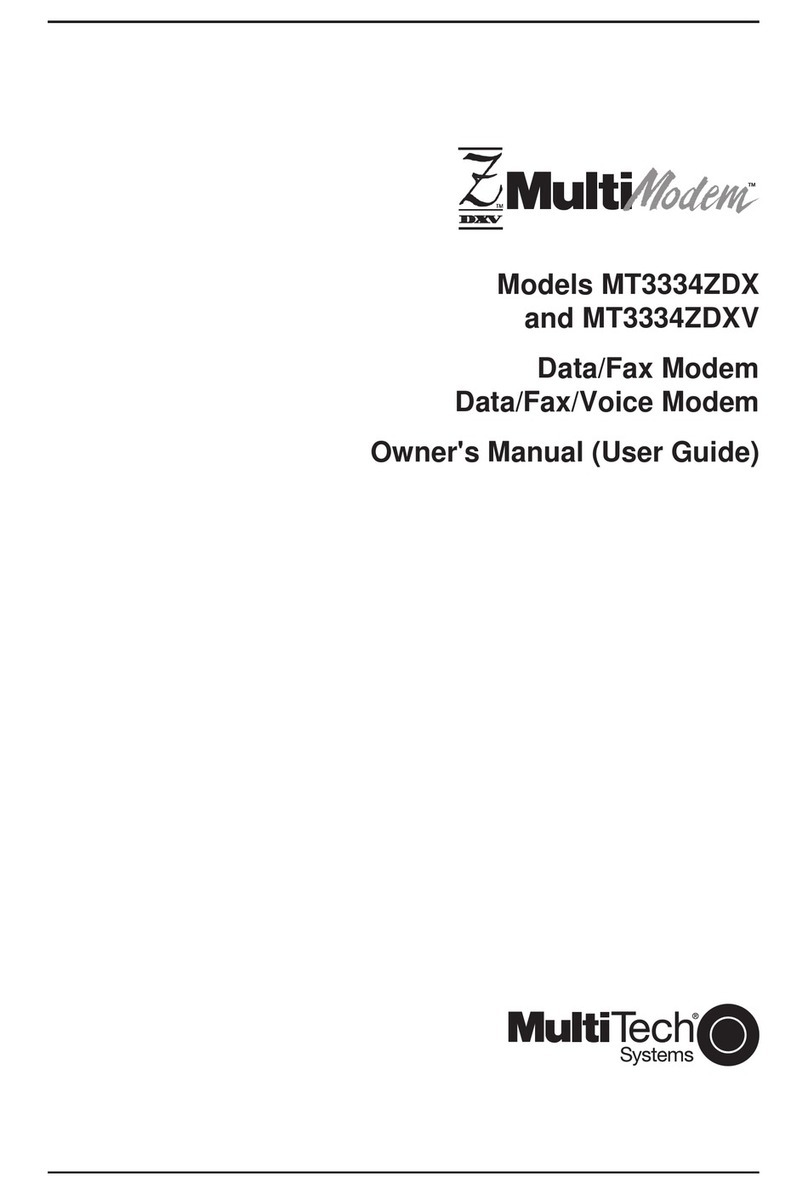 Multitech MultiModem MT3334ZDX User manual