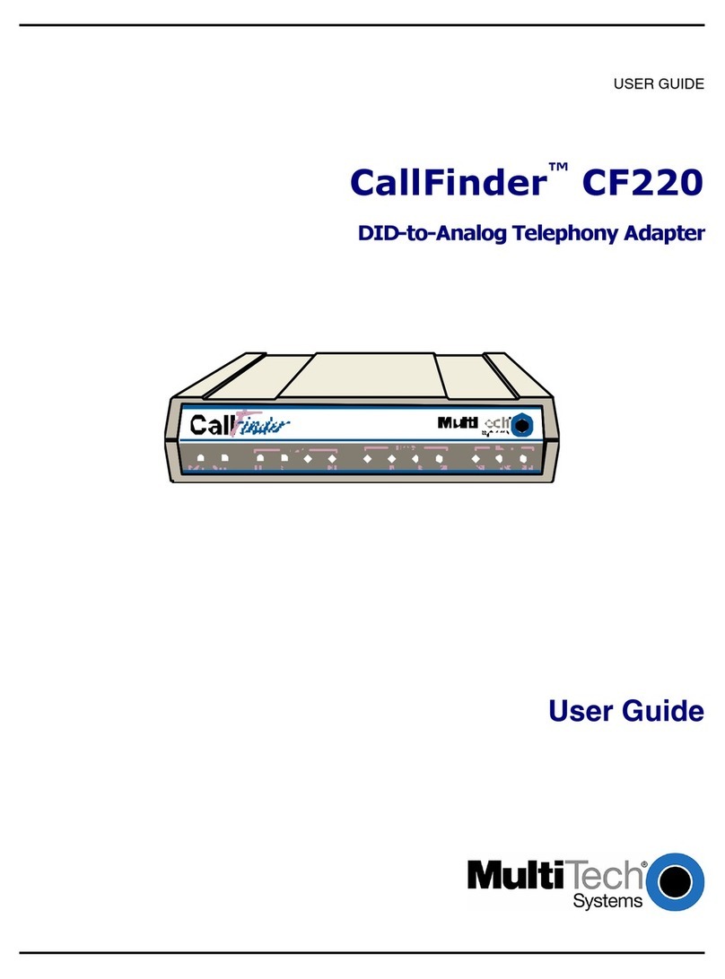 Multitech CallFinder CF220 user guide
