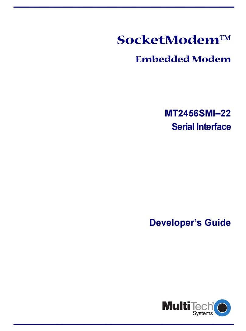 Multitech SocketModem MT2456SMI-22 Instruction Manual