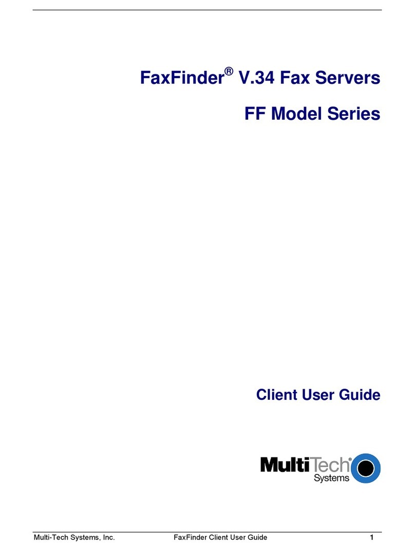 Multitech FaxFinder V.34 Fax Servers FF Model Series user guide Multitech FaxFinder V.34 Fax Servers FF Model Series user guide
