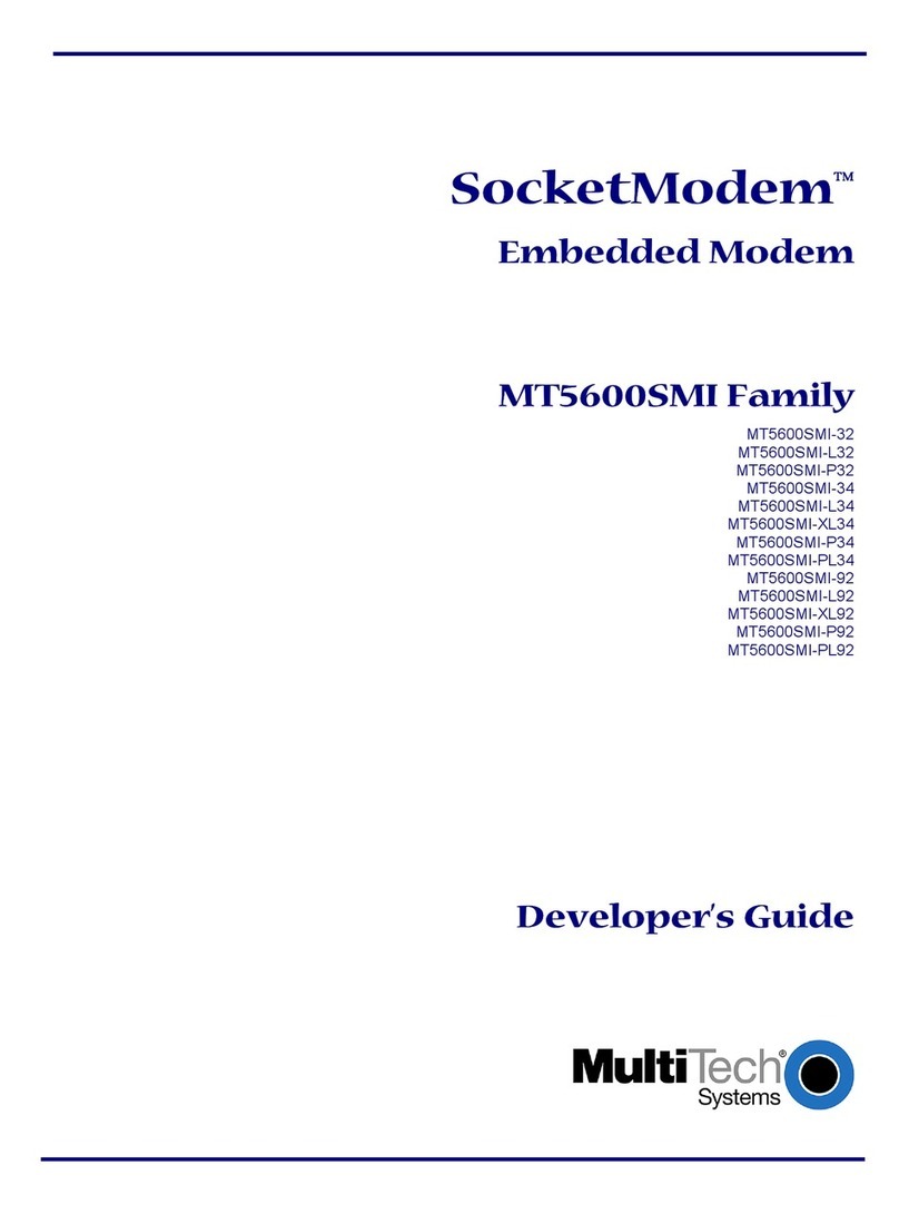 Multitech SocketModem MT5600SMI-32 Instruction Manual
